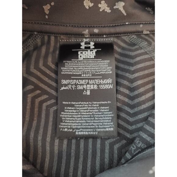 Under Armour UA cold gear grey long sleeve 1/2 half zip pullover jacket - small - Picture 3 of 5